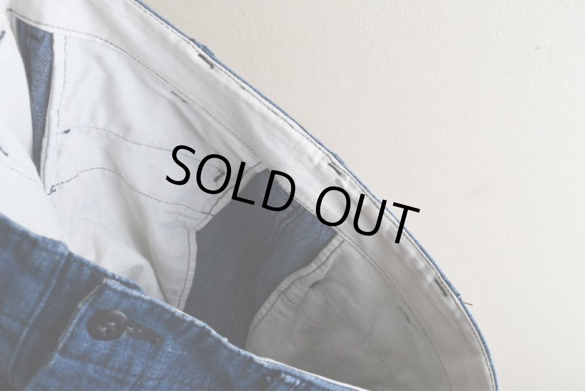 画像13: 1990s M-45 TYPE デニムパンツ　 実寸W32  (13)