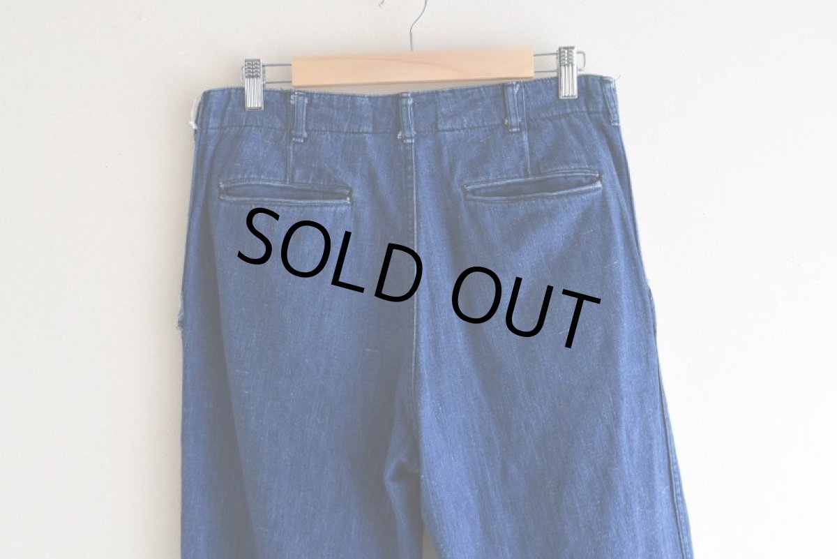 画像7: 1990s M-45 TYPE デニムパンツ　 実寸W32  (7)