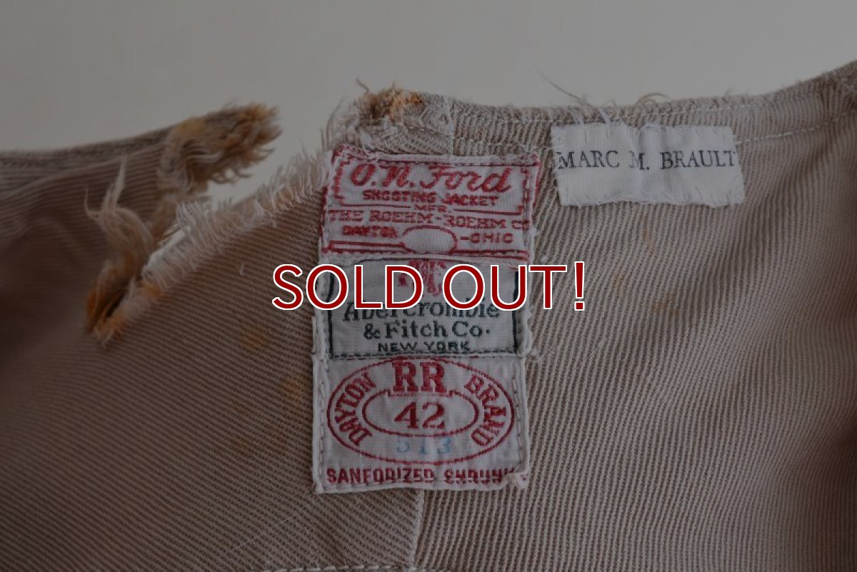 画像5: 1930s Abercrombie&Fitch Co. シューティングジャケット　 表記42  (5)