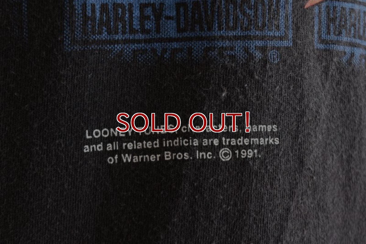 画像11: 1990s HARLEY-DAVIDSON×LOONEY TUNES プリントTシャツ　  "MADE IN USA"　 表記L  (11)