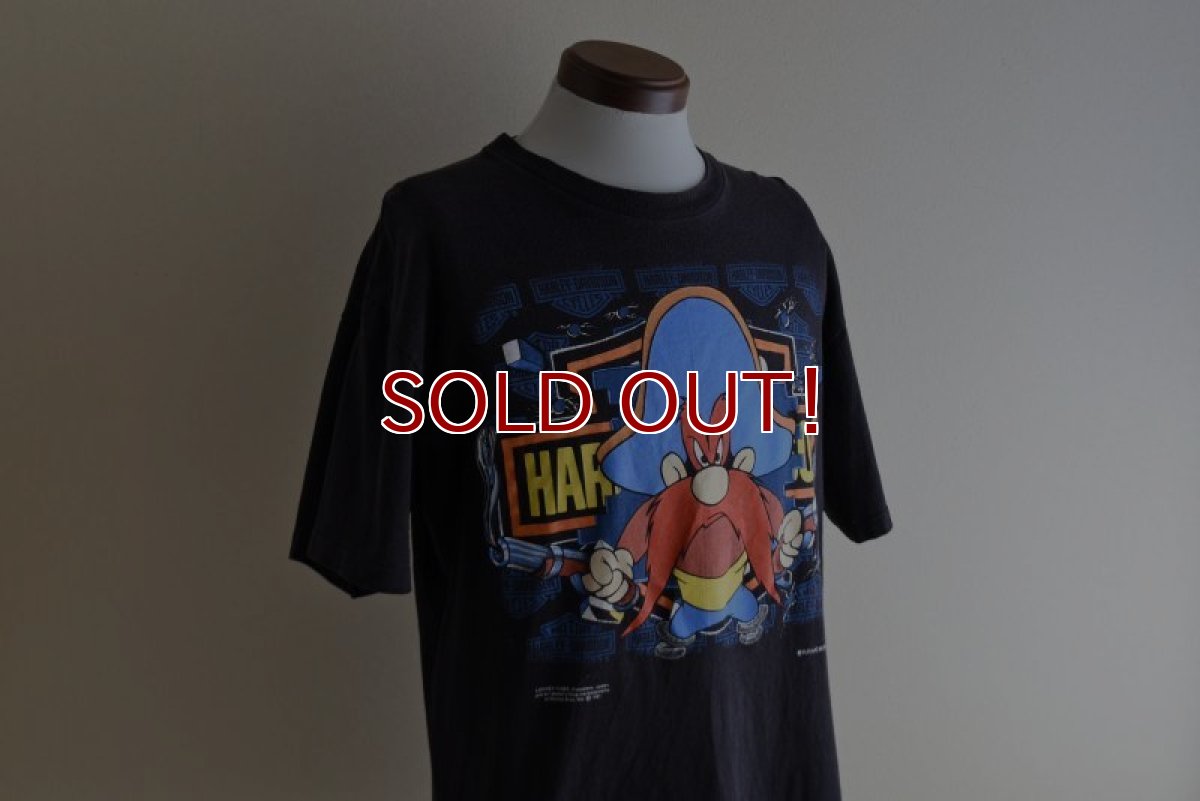 画像7: 1990s HARLEY-DAVIDSON×LOONEY TUNES プリントTシャツ　  "MADE IN USA"　 表記L  (7)