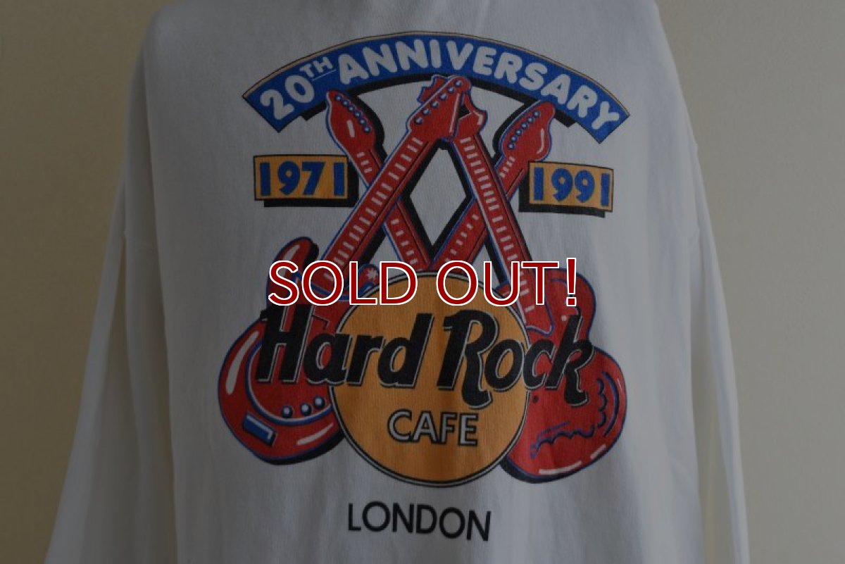 画像8: 1990s Hard Rock CAFE LONDON ロゴプリントスウェット　 "20th ANNIVERSARY"　 表記XL  (8)