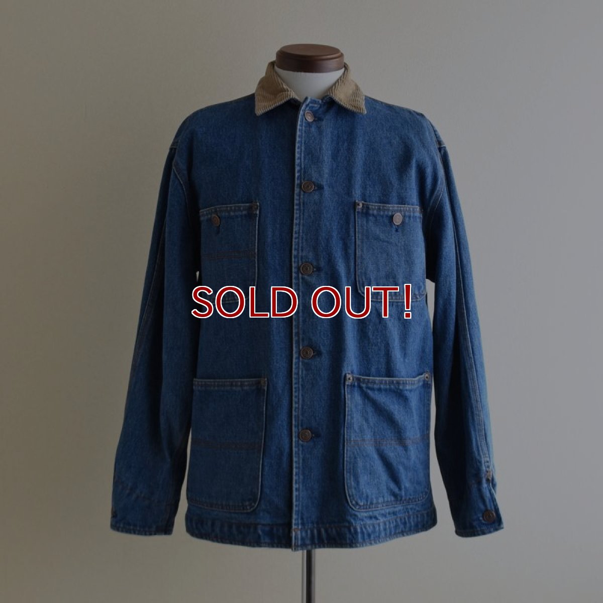 画像1: 1990s RALPH LAUREN デニムカバーオール　 "ネイティブボーダーライナー"　 表記S  (1)