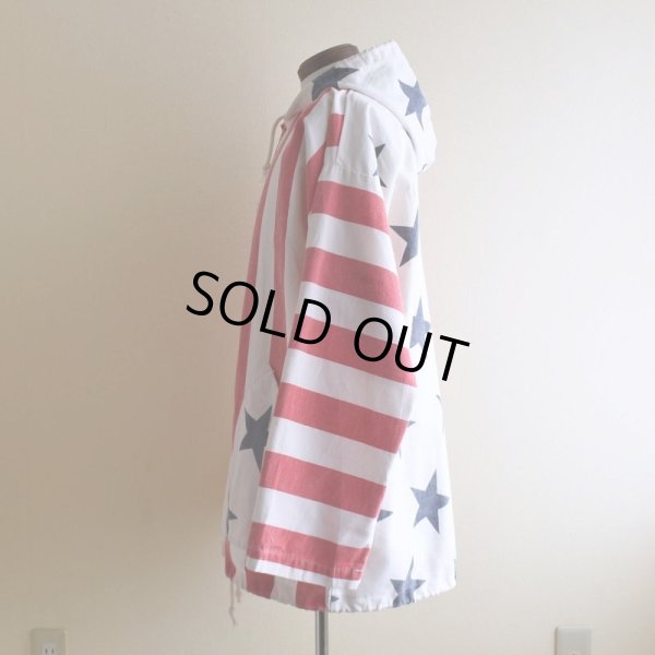 画像4: 1990s MICHIGAN RAG 星条旗柄コットンパーカー　 "MADE IN USA"　 表記S/M 