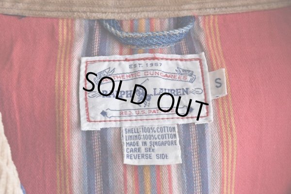 画像6: 1990s RALPH LAUREN デニムカバーオール  "ネイティブボーダーライナー"  表記S
