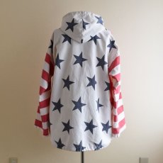 画像3: 1990s MICHIGAN RAG 星条旗柄コットンパーカー　 "MADE IN USA"　 表記S/M  (3)