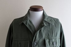 画像9: 1960s US.ARMY OG107 ユーティリティシャツ　 "1st後期"　 実寸ML  (9)