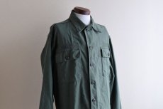 画像6: 1950s US.ARMY OG107 ユーティリティシャツ　 "1st初期"　 実寸L  (6)