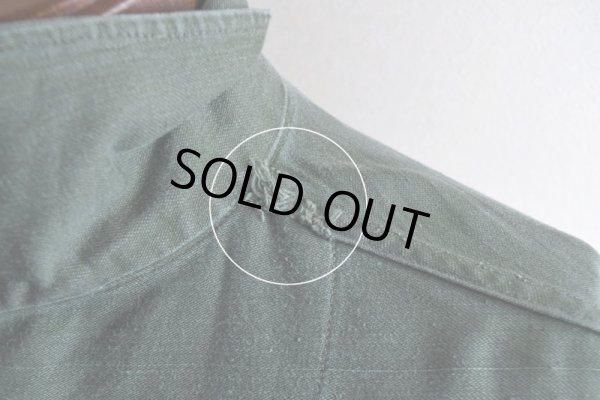 画像18: 1950s US.ARMY OG107 ユーティリティシャツ　 "1st初期"　 実寸L 