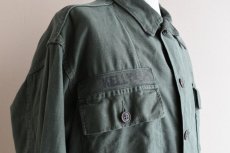 画像9: 1950s US.ARMY OG107 ユーティリティシャツ　 "1st初期"　 実寸L  (9)