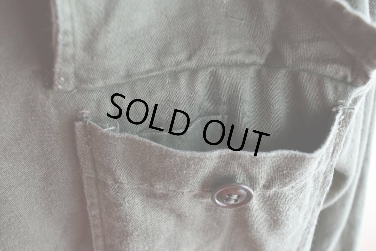 画像12: 1960s US.ARMY OG107 ユーティリティシャツ　 "1st後期"　 表記MEDIUM  (12)