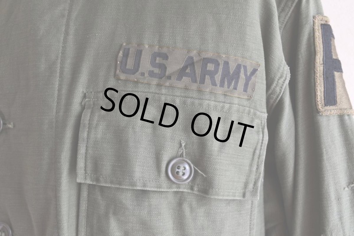 画像11: 1960s US.ARMY OG107 ユーティリティシャツ　 "1st後期"　 表記MEDIUM  (11)