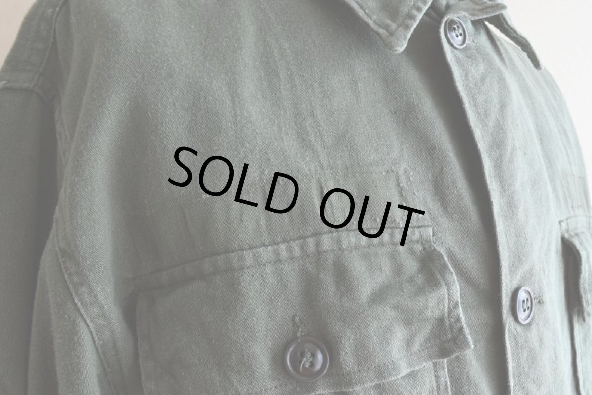 画像10: 1960s US.ARMY OG107 ユーティリティシャツ　 "1st後期"　 表記MEDIUM  (10)