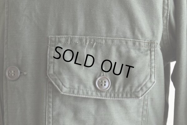 画像10: 1960s US.ARMY OG107 ユーティリティシャツ  "2nd"  表記14 1/2×32