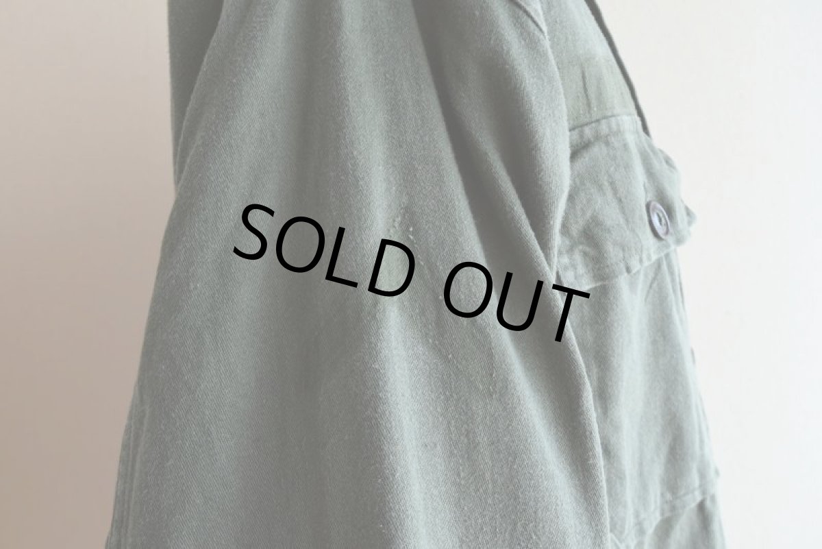 画像15: 1960s US.ARMY OG107 ユーティリティシャツ　 "1st後期"　 表記MEDIUM  (15)