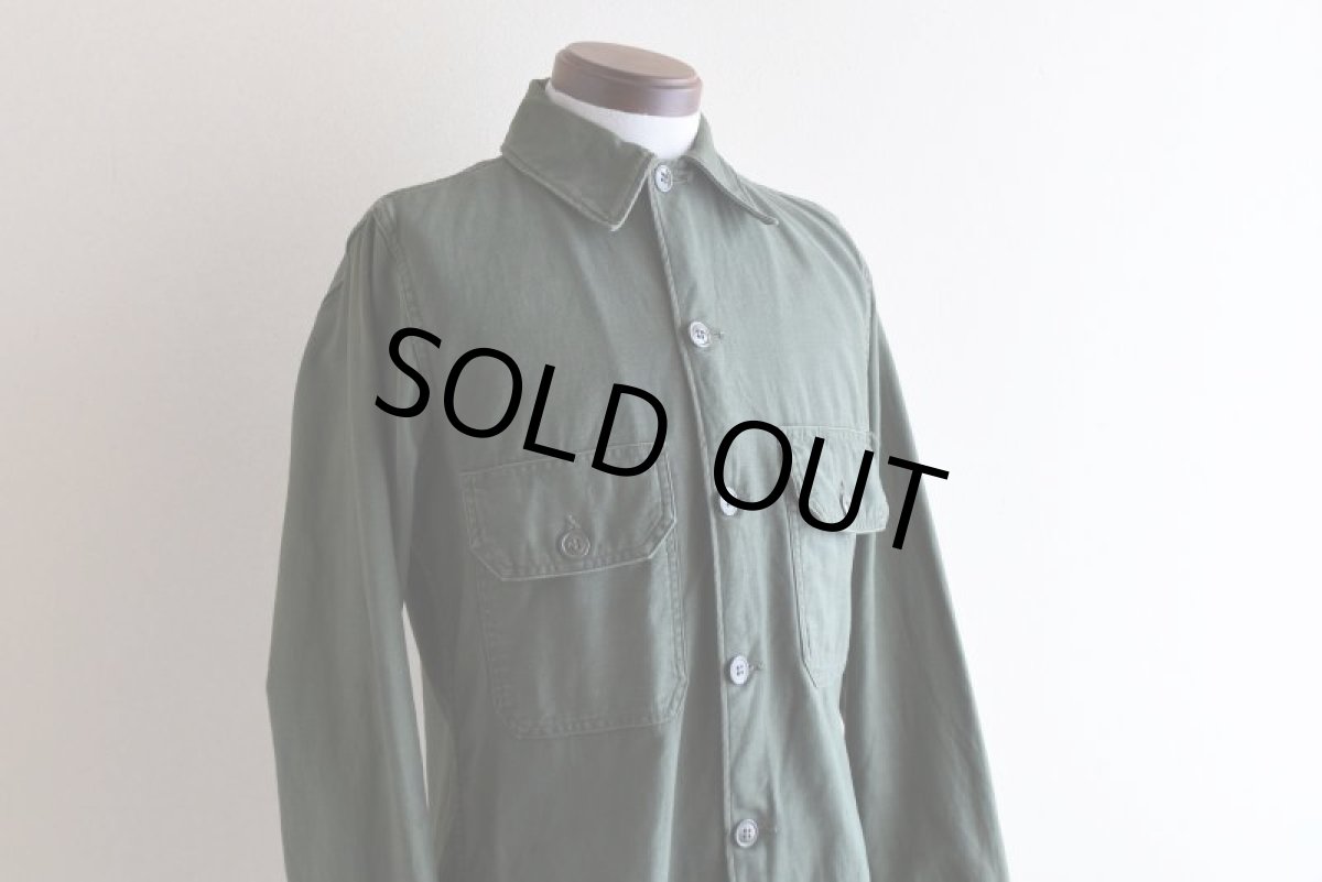 画像7: 1960s US.ARMY OG107 ユーティリティシャツ　 "2nd"　 表記14 1/2×32  (7)