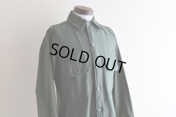 画像7: 1960s US.ARMY OG107 ユーティリティシャツ  "2nd"  表記14 1/2×32