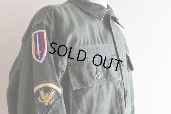 画像10: 1960s US.ARMY OG107 ユーティリティシャツ　 "1st後期"　 実寸ML 