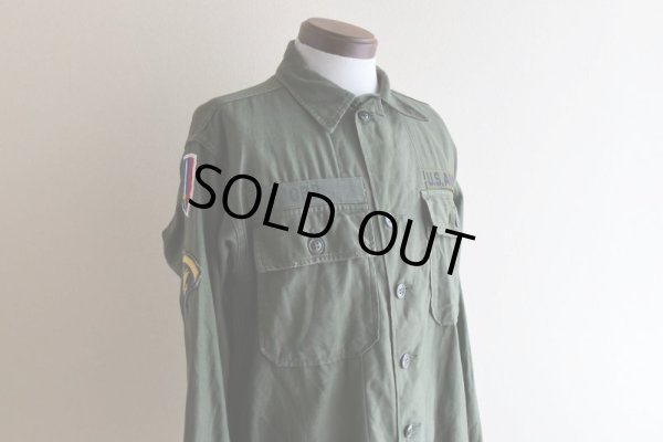 画像7: 1960s US.ARMY OG107 ユーティリティシャツ　 "1st後期"　 実寸ML 