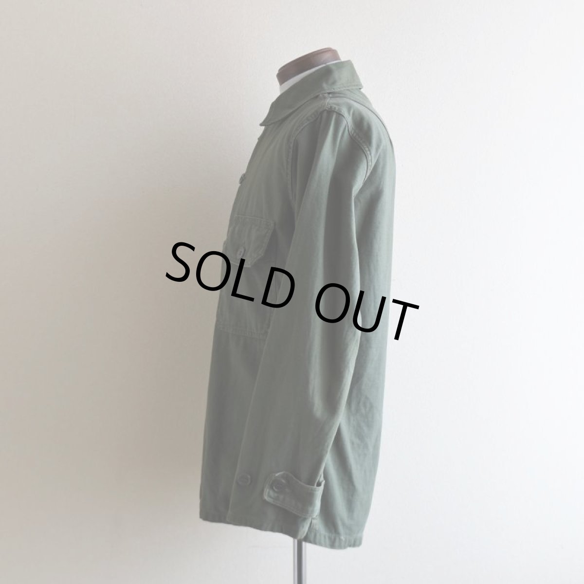 画像4: 1960s US.ARMY OG107 ユーティリティシャツ　 "2nd"　 表記14 1/2×32  (4)