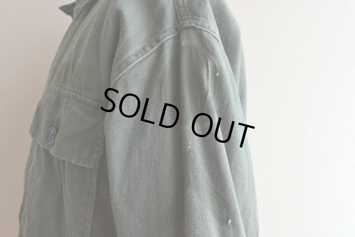 画像16: 1960s US.ARMY OG107 ユーティリティシャツ　 "1st後期"　 表記MEDIUM  (16)