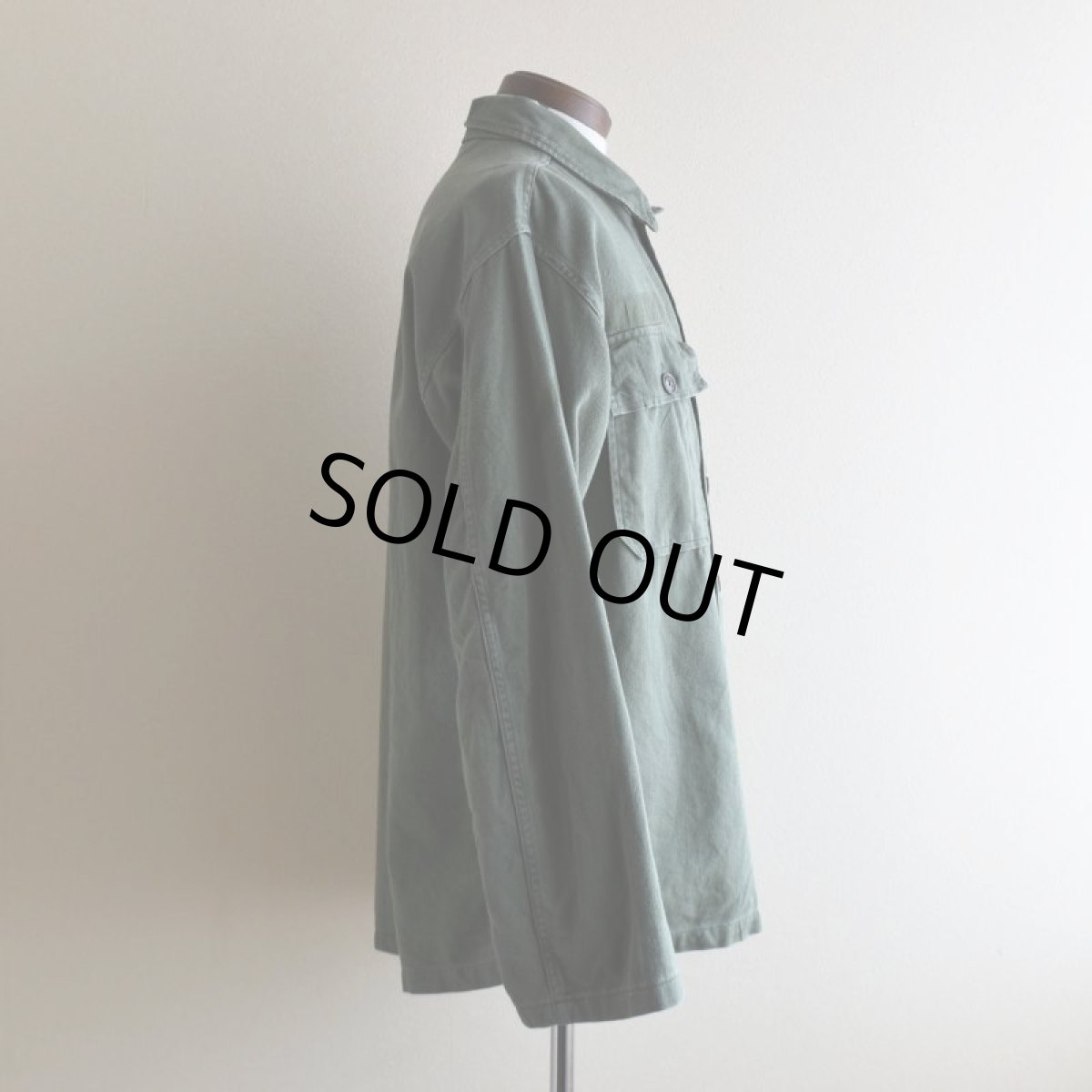 画像2: 1960s US.ARMY OG107 ユーティリティシャツ　 "1st後期"　 表記MEDIUM  (2)