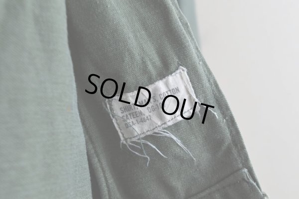 画像6: 1960s US.ARMY OG107 ユーティリティシャツ　 "3rd"　 表記14 1/2×31 