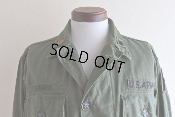 画像9: 1960s US.ARMY OG107 ユーティリティシャツ　 "1st後期"　 表記MEDIUM 