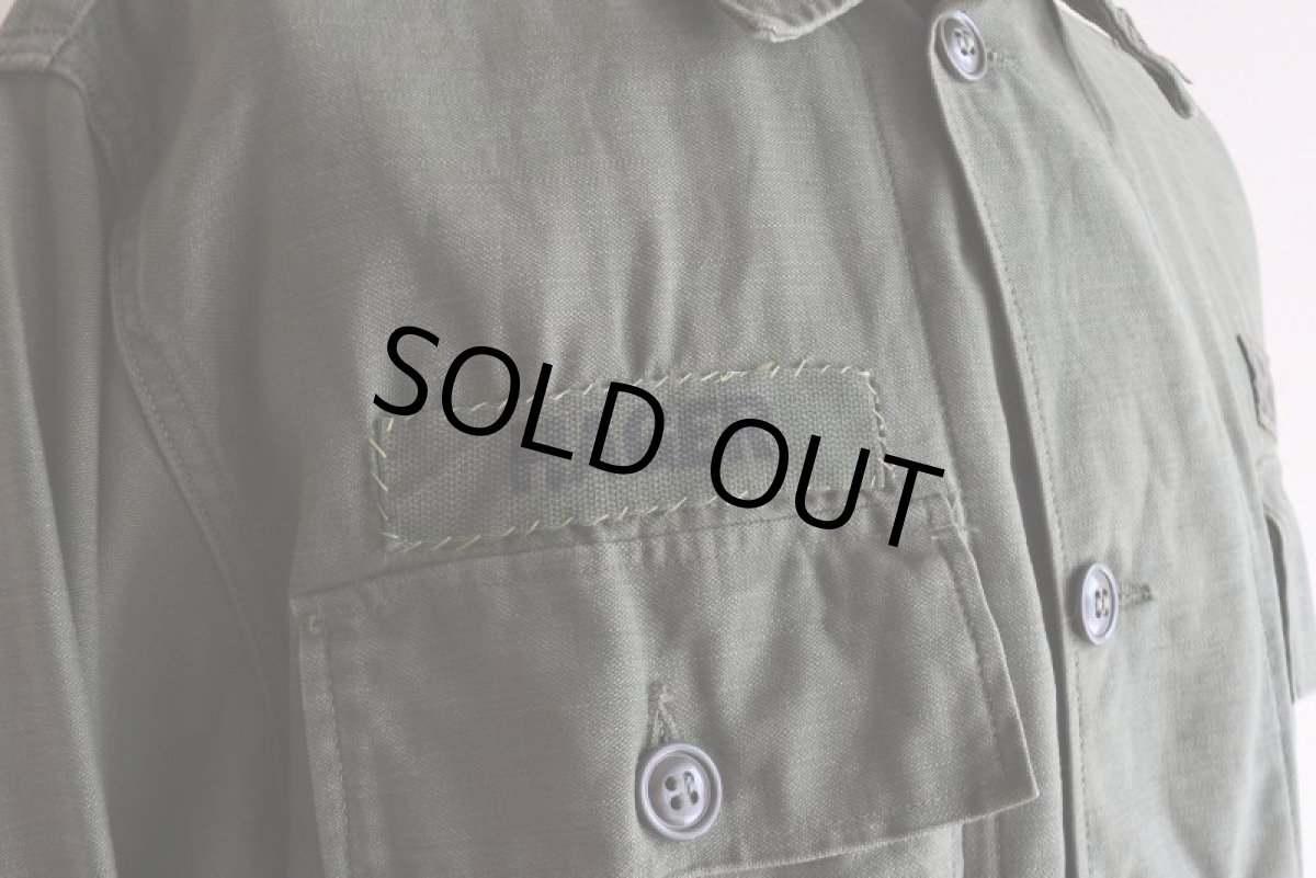 画像10: 1960s US.ARMY OG107 ユーティリティシャツ　 "1st後期"　 表記MEDIUM  (10)