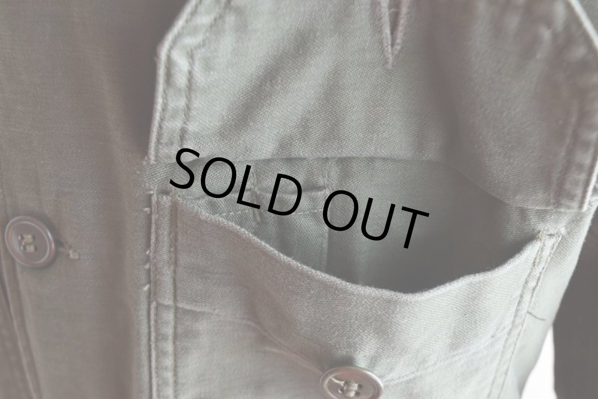 画像11: 1960s US.ARMY OG107 ユーティリティシャツ　 "2nd"　 表記14 1/2×32  (11)