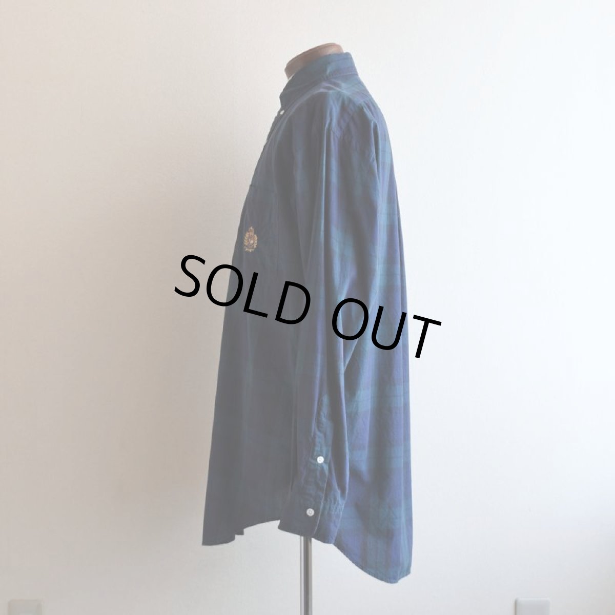 画像4: RalphLauren ボタンダウンシャツ　 "BLACK WATCH TARTAN"　 表記S  (4)