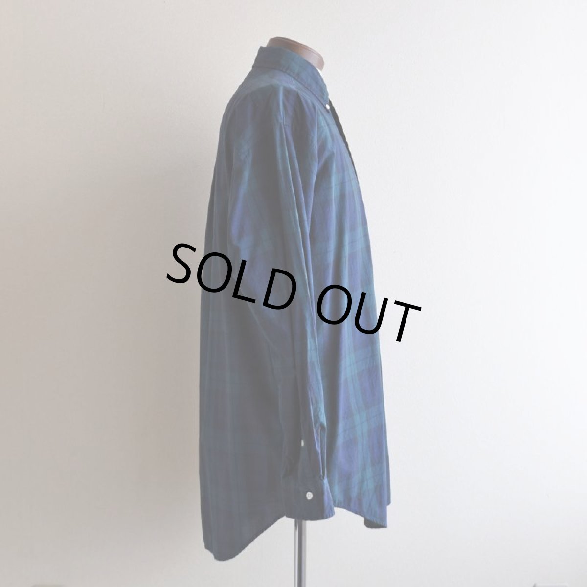 画像2: RalphLauren ボタンダウンシャツ　 "BLACK WATCH TARTAN"　 表記S  (2)