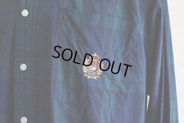 画像8: RalphLauren ボタンダウンシャツ　 "BLACK WATCH TARTAN"　 表記S 