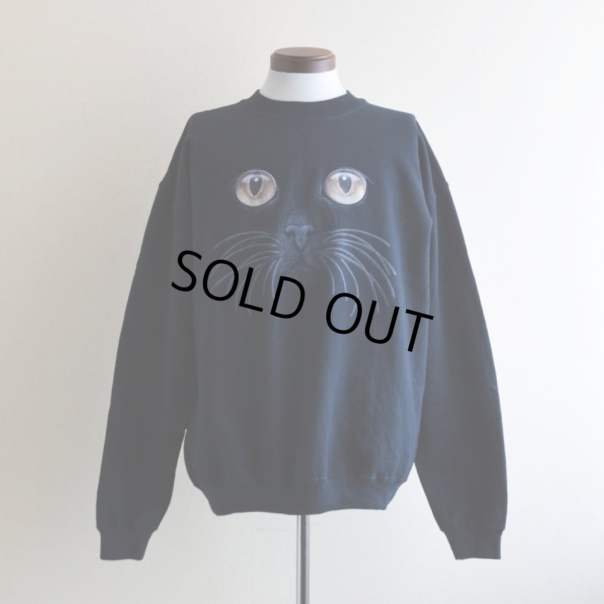 画像1: 2000s 猫スウェット　 表記M  (1)