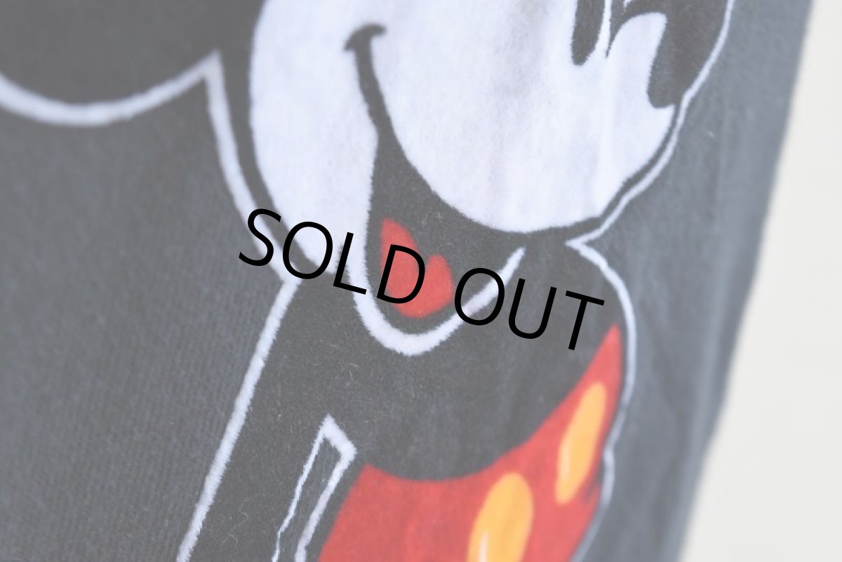 画像10: 1980s Mickey Mouse フロッキースウェット　 "MADE IN USA"　 表記XL  (10)
