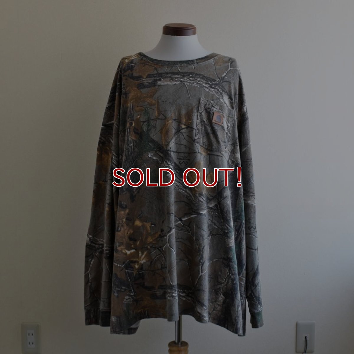画像1: Carhartt L/SポケットTシャツ　 "リアルツリーカモ"　 表記3XL  (1)