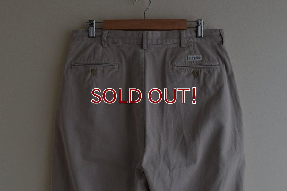 画像8: Polo RalphLauren ツータックチノトラウザー　 "ANDREW PANT"　 表記W34 L30  (8)