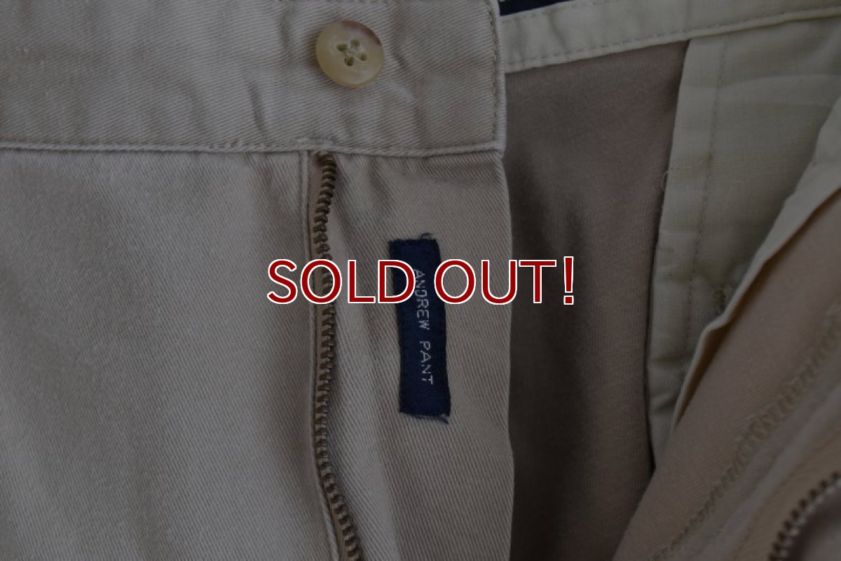 画像7: Polo RalphLauren ツータックチノトラウザー　 "ANDREW PANT"　 表記W34 L30  (7)