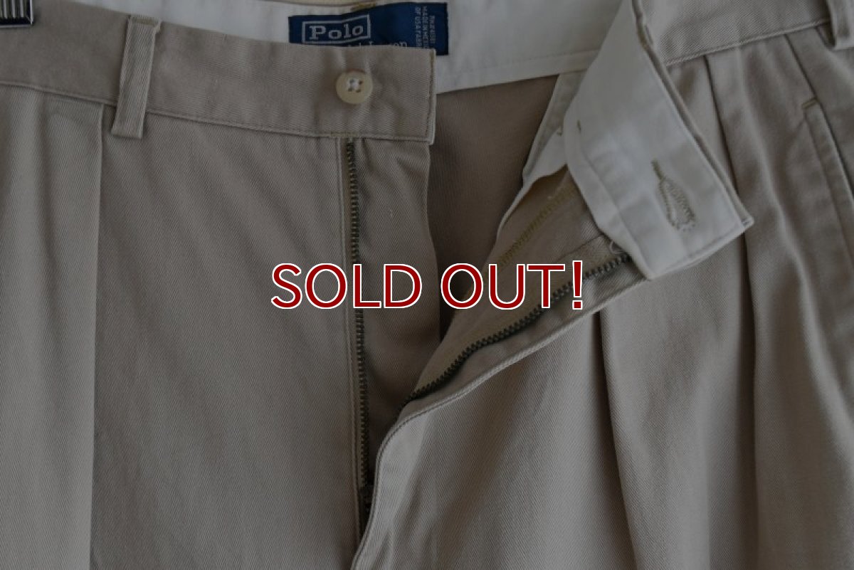 画像7: Polo by RalphLauren ツータックチノトラウザー　 "ANDREW PANT"　 表記W34 L29  (7)
