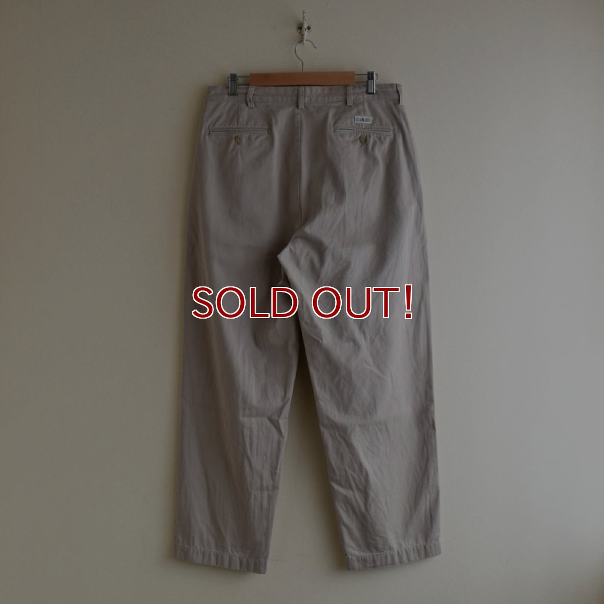 画像2: Polo RalphLauren ツータックチノトラウザー　 "ANDREW PANT"　 表記W34 L30  (2)