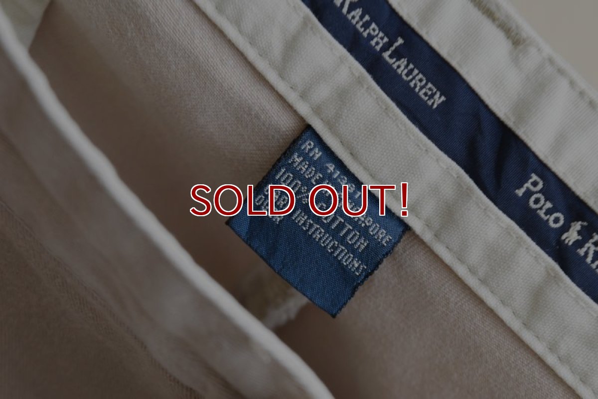 画像4: Polo RalphLauren ツータックチノトラウザー　 "ANDREW PANT"　 表記W34 L30  (4)