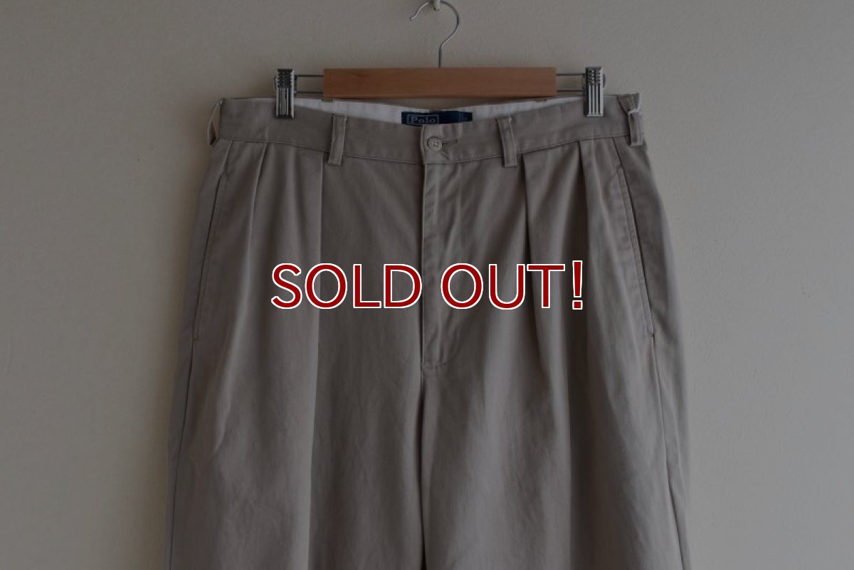 画像6: Polo by RalphLauren ツータックチノトラウザー　 "ANDREW PANT"　 表記W34 L29  (6)