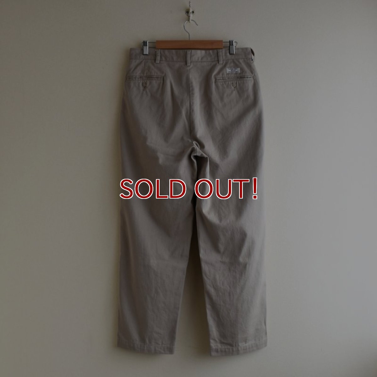 画像2: Polo by RalphLauren ツータックチノトラウザー　 "ANDREW PANT"　 表記W34 L29  (2)