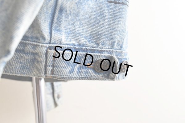 画像12: 1990s ELVIS 監獄ロック ペイントデニムジャケット  表記M((実寸L-XL))