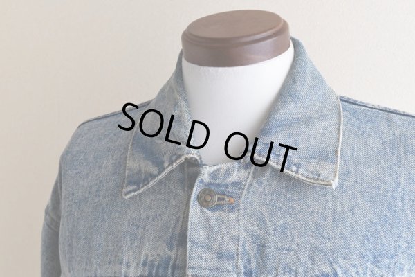 画像7: 1990s ELVIS 監獄ロック ペイントデニムジャケット  表記M((実寸L-XL))