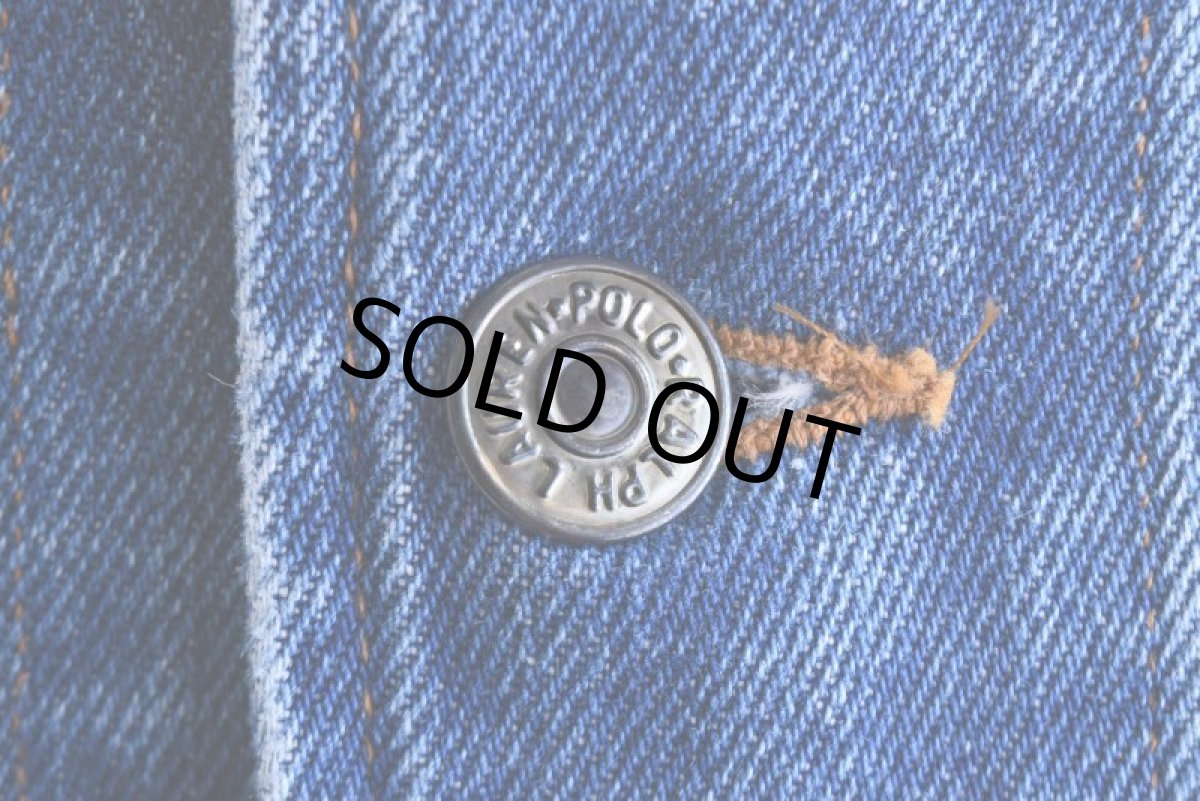 画像8: 1980-90s Polo RALPH LAUREN デニムジャケット　 "MADE IN USA"　 表記L  (8)