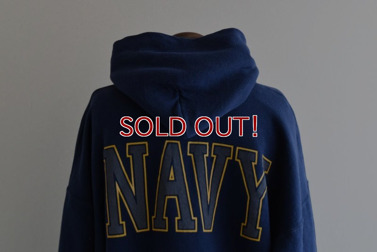 画像12: US.NAVY スウェットパーカー　 "MADE IN USA"　 表記XL  (12)