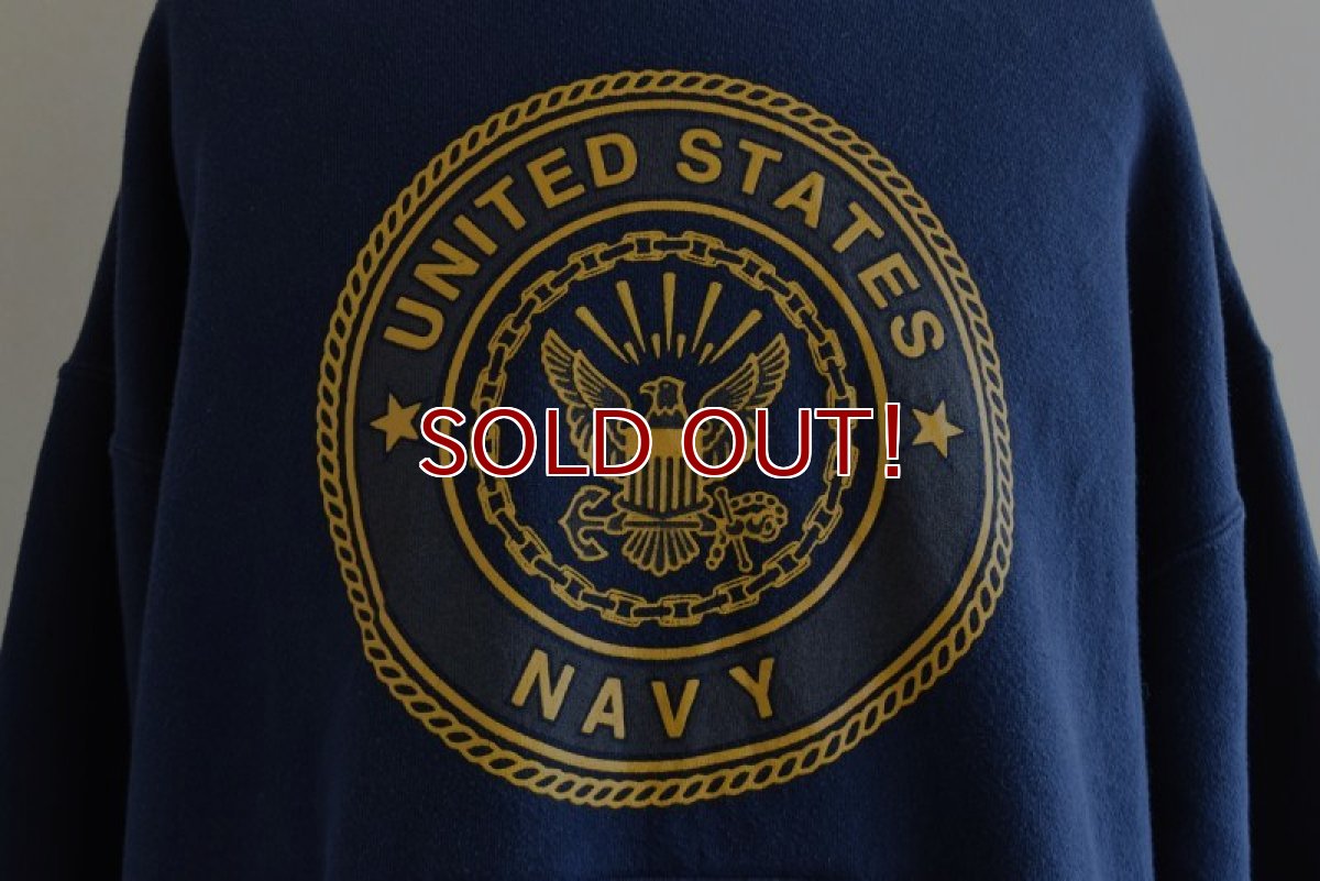 画像8: US.NAVY スウェットパーカー　 "MADE IN USA"　 表記XL  (8)