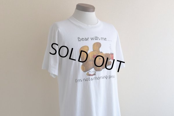 画像6: 1990s 朝が苦手なクマさんTシャツ　 "MADE IN USA"　 表記L 