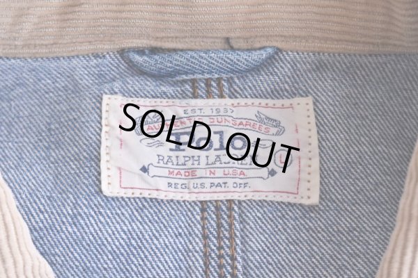 画像5: 1980-90s Polo RALPH LAUREN デニムジャケット  "MADE IN USA"  表記L